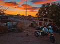Sunset over Broken Hill. Picture by Little Big Ride participants. Picture supplied