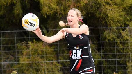 Elly Knott clears the defensive third during the round four WFNL match against Southern Mallee at Hopetoun Recreation Reserve on Saturday, May 11. Picture by Lucas Holmes