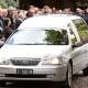 Mourners bid a final farewell to Hannah McGuire on Monday. Picture by Adam Trafford