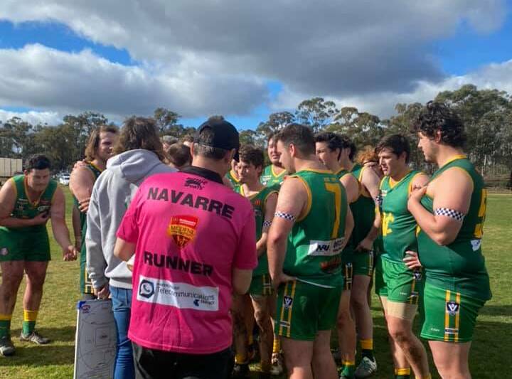 DAY OUT: Navarre racked up their third win of the season with gritty win over Royal Park in their round 10 MCDFNL match-up. Picture: NAVARRE FNC FACEBOOK