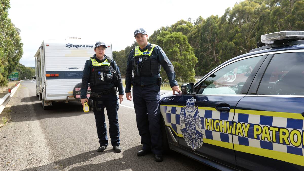 REGAL: Victoria Police Highway Patrol will be out in force over the Queen's birthday long weekend. File photo. 