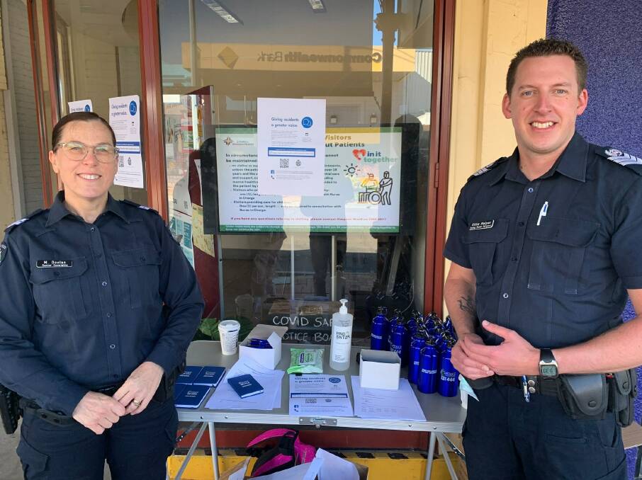 READY: Senior Constable Maire Doolan and Sergeant Eddie Malpas will be some of the Police officers in Stawell who will be ensuring public order at the many events.
