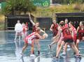 Both Ararat and Stawell braved wet conditions on Good Friday in 2023. Picture file