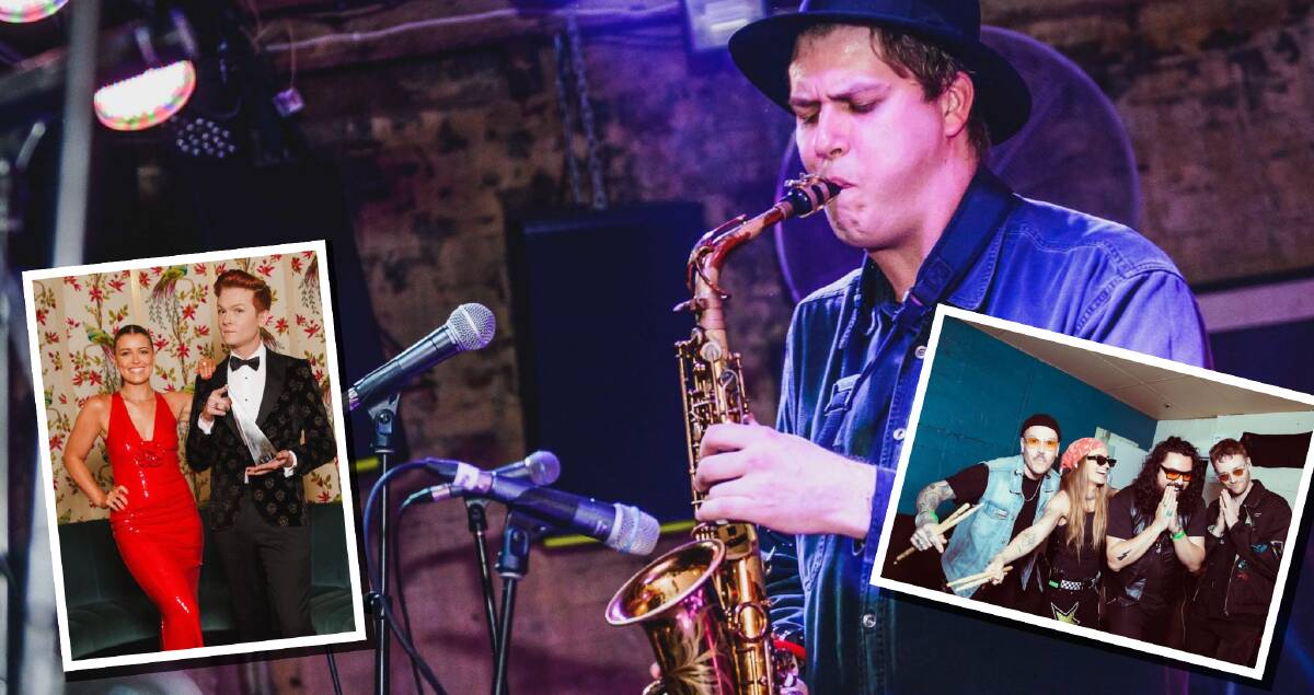 Jazz musician Sam Boon (main picture, supplied), presenter Bridget Hustwaite (@BridgetHustwaite, Instagram) and G Flip musician and musical director Michael Belsar (@michaelbelsar, Instagram) are set to rock the ARIAs.