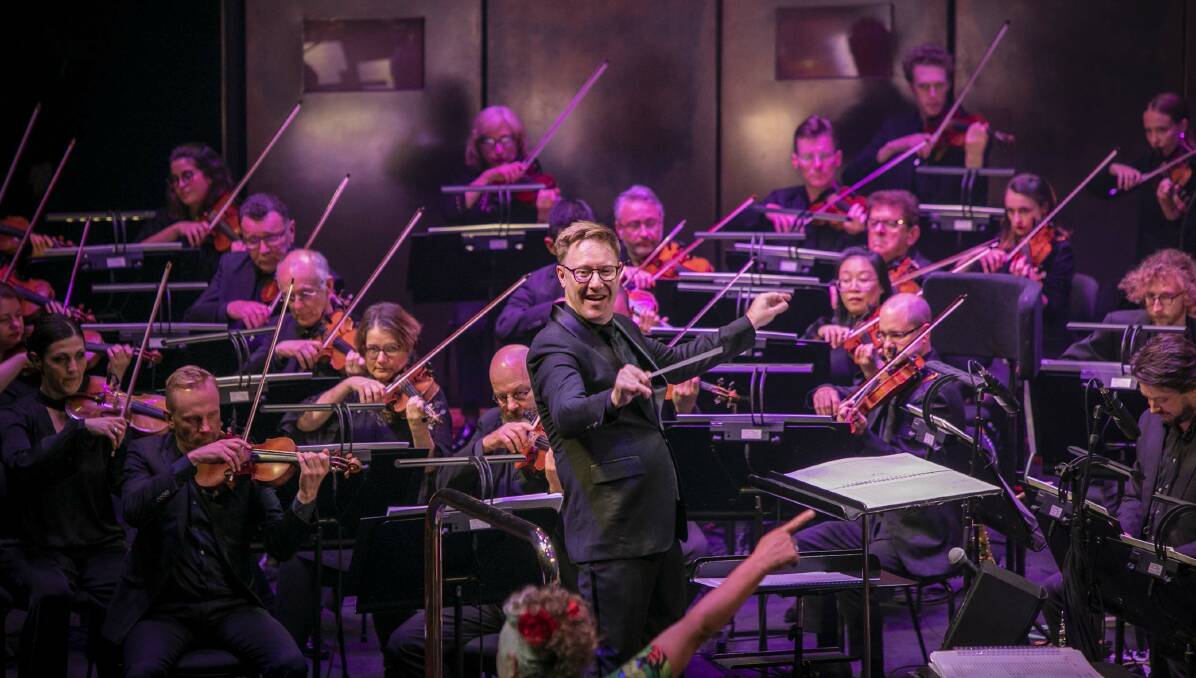 Ben Northey finds his groove with the Melbourne Symphony Orchestra. Picture by Nico Keenan